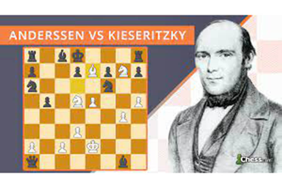 Adolf Andersen - Lionel Kieseritzky chess game