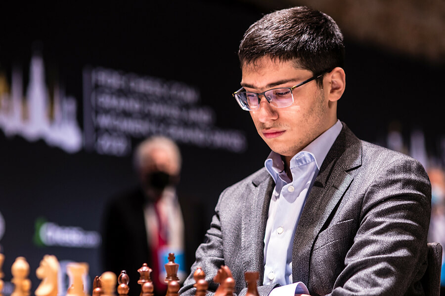 St. Petersburg, Russia - December 28, 2018: Grandmaster Alireza Firouzja,  Iran competes in King Salman World Rapid Chess Championship 2018.  Eventually Stock Photo - Alamy