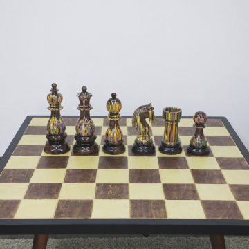 Deluxe Decorative Chess Set- 6 Pieces- Deluxe Decor Serial (5)