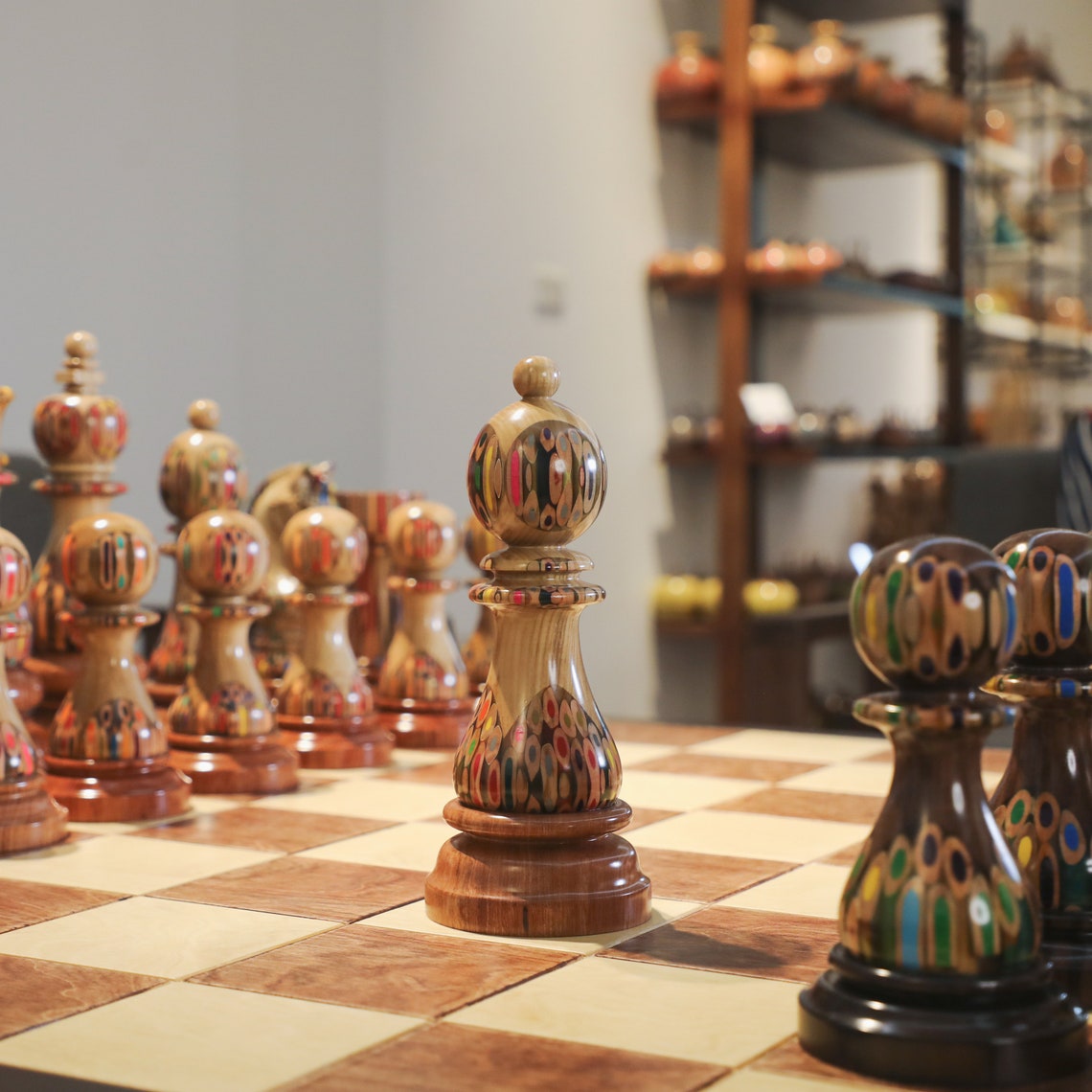 Giant Ornamental Knight - Deluxe Serial of Chess Piece for Decor