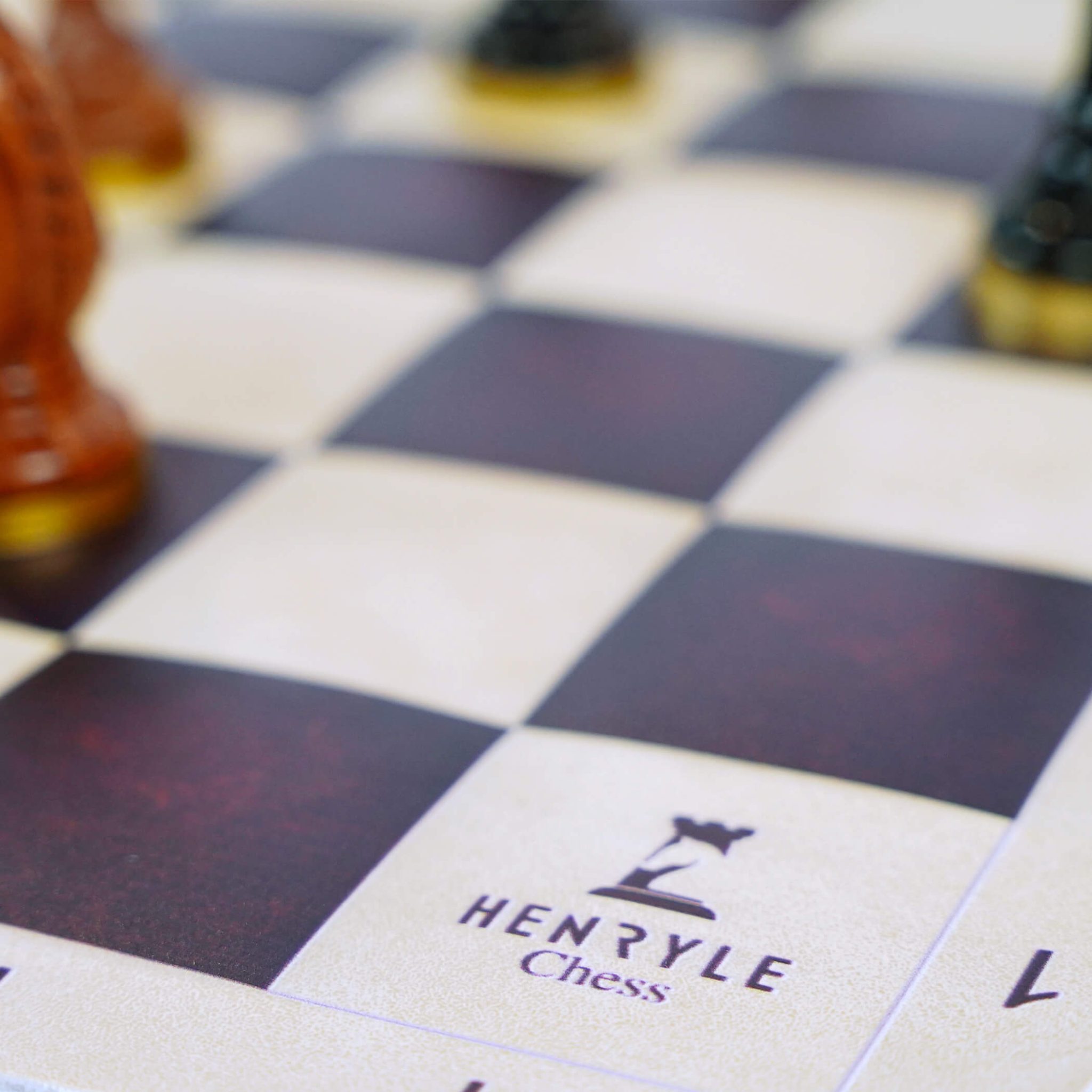 Standard Flat Tournament Chess Board (FIDE) - Henry Chess Sets