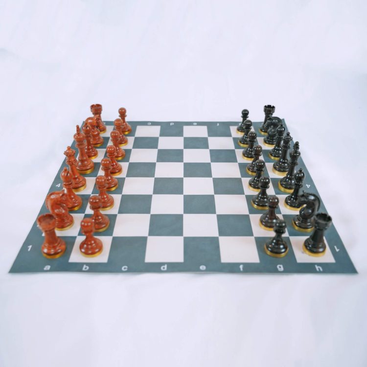 Deluxe Tournament Nappa Leather Chess Board (FIDE)