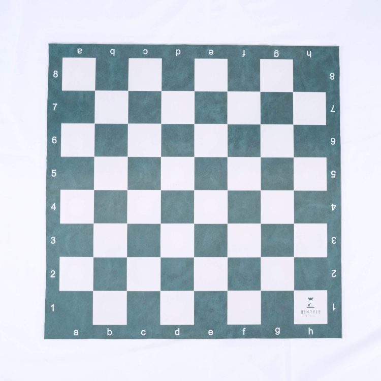 Deluxe Tournament Nappa Leather Chess Board (FIDE)