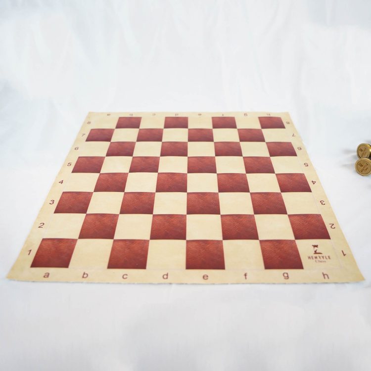 Deluxe Tournament Nappa Leather Chess Board (FIDE)