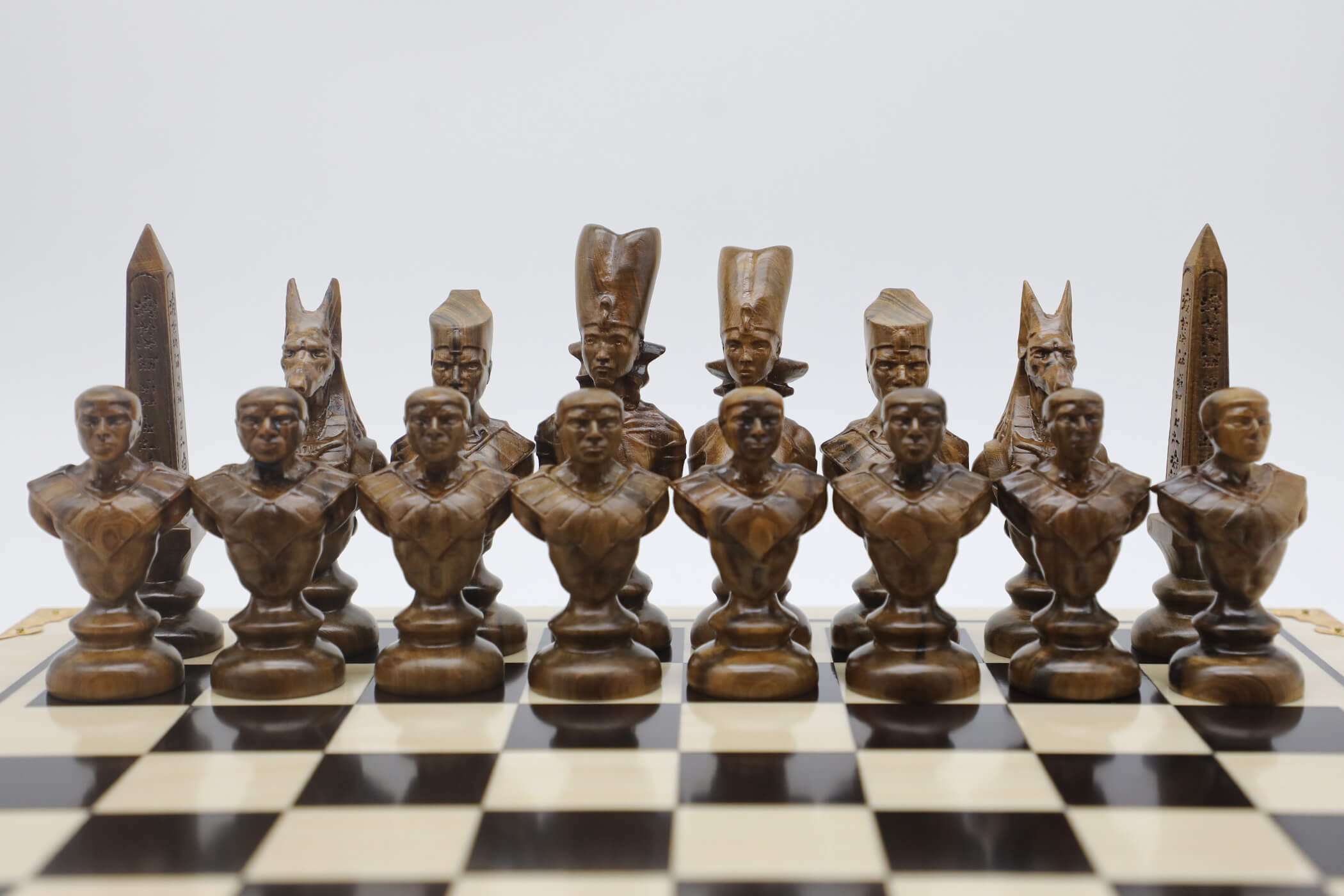 Luxury Wooden Ancient Egyptian Theme Chess Set - Henry Chess Sets