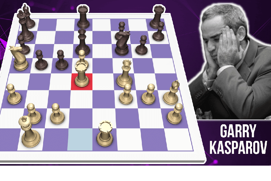 Historic and intense chess battle between karpov and kasparov