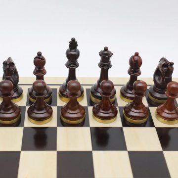 High-Class Chess Pieces (IX) - Rosewood & Cypress Wood