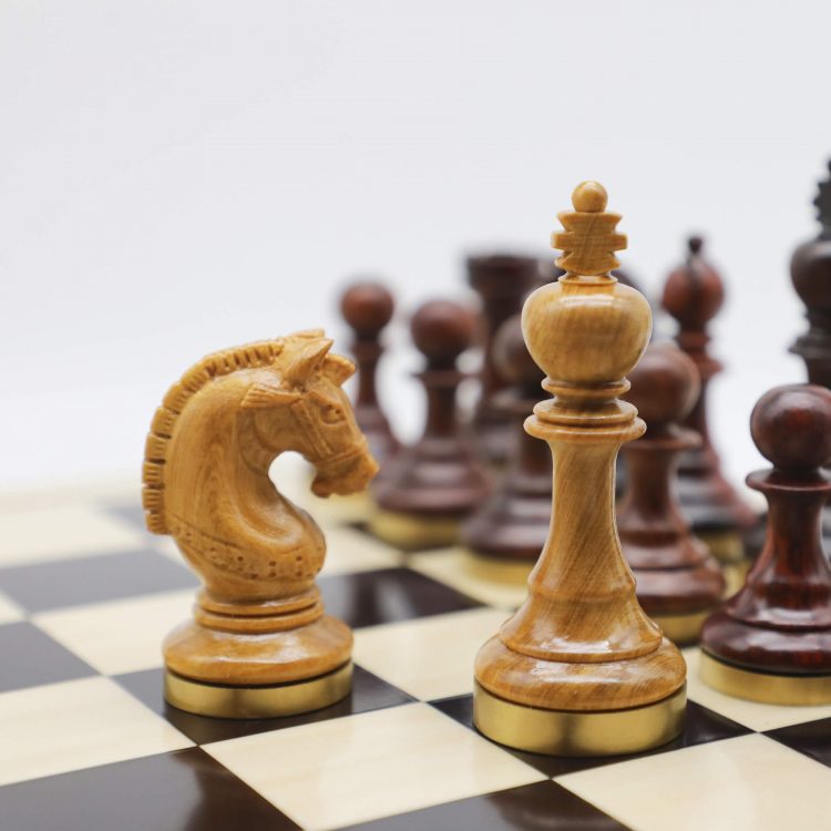 High-Class Chess Pieces (IX) - Rosewood & Cypress Wood