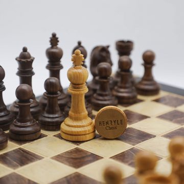 High-Class Chess Pieces- Juglan Nigra and Vietnam HINOKI Wood (7)