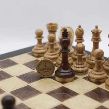 High-Class Chess Pieces-Techicai Sitan and Oak wood(1)