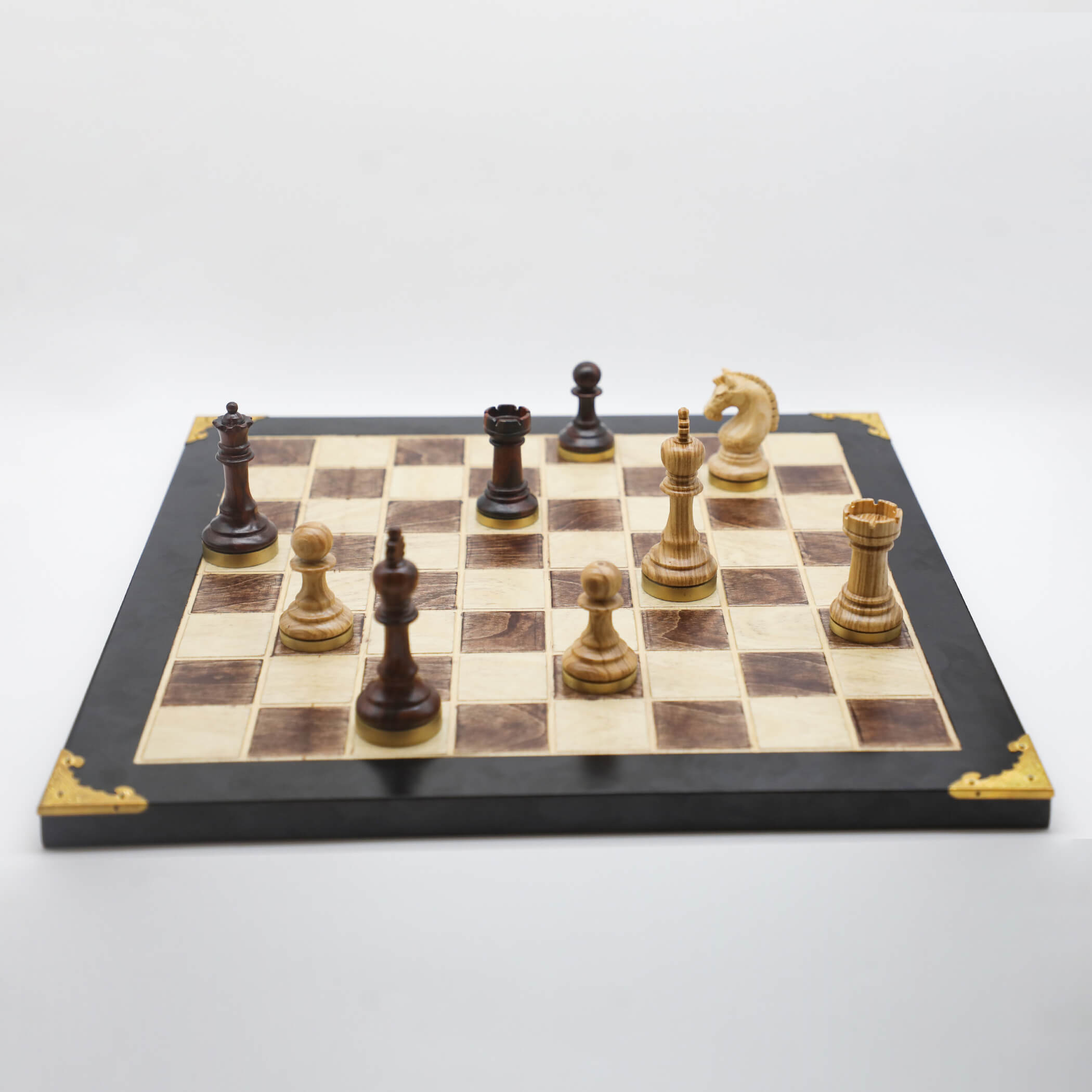 High-Class Chess Pieces-Techicai Sitan and Oak wood(14)
