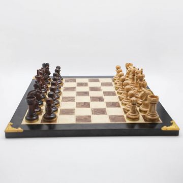 High-Class Chess Pieces-Techicai Sitan and Oak wood(15)