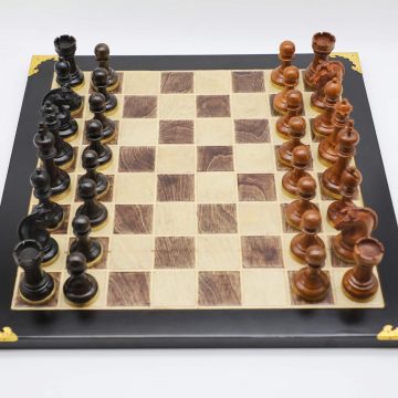 High-Class Chess Pieces (VII) - Ebony & Padauk Wood