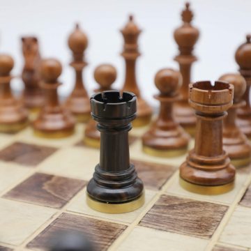 High-Class Chess Pieces (VII) - Ebony & Padauk Wood