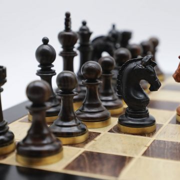 High-Class Chess Pieces (VII) - Ebony & Padauk Wood