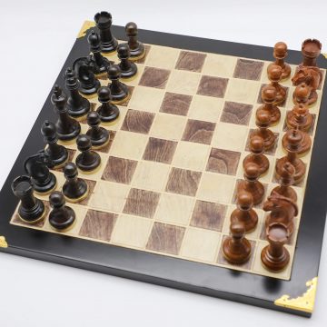 High-Class Chess Pieces (VII) - Ebony & Padauk Wood