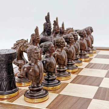 High-End Hung King Bronze Chess Set – Signature #01__0001