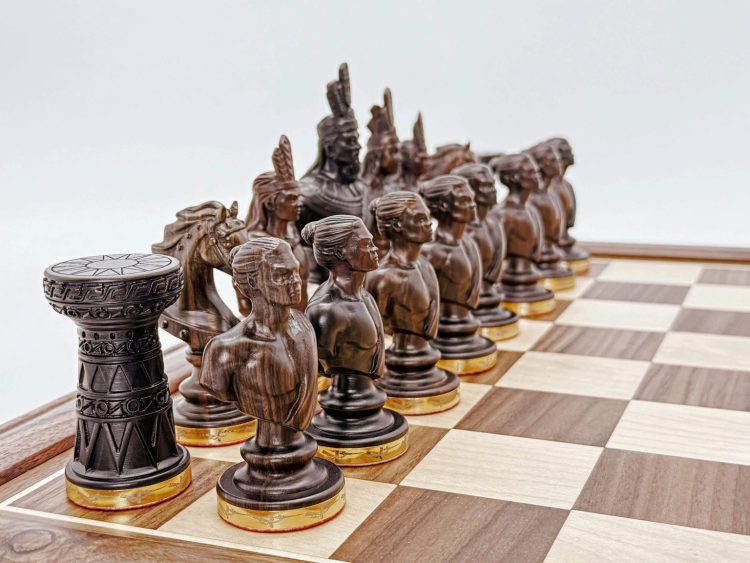 High-End Hung King Bronze Chess Set – Signature #01__0001