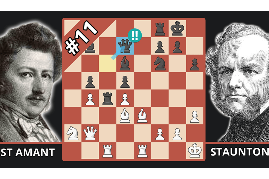 Howard Staunton - Pierre Saint-Amant chess game