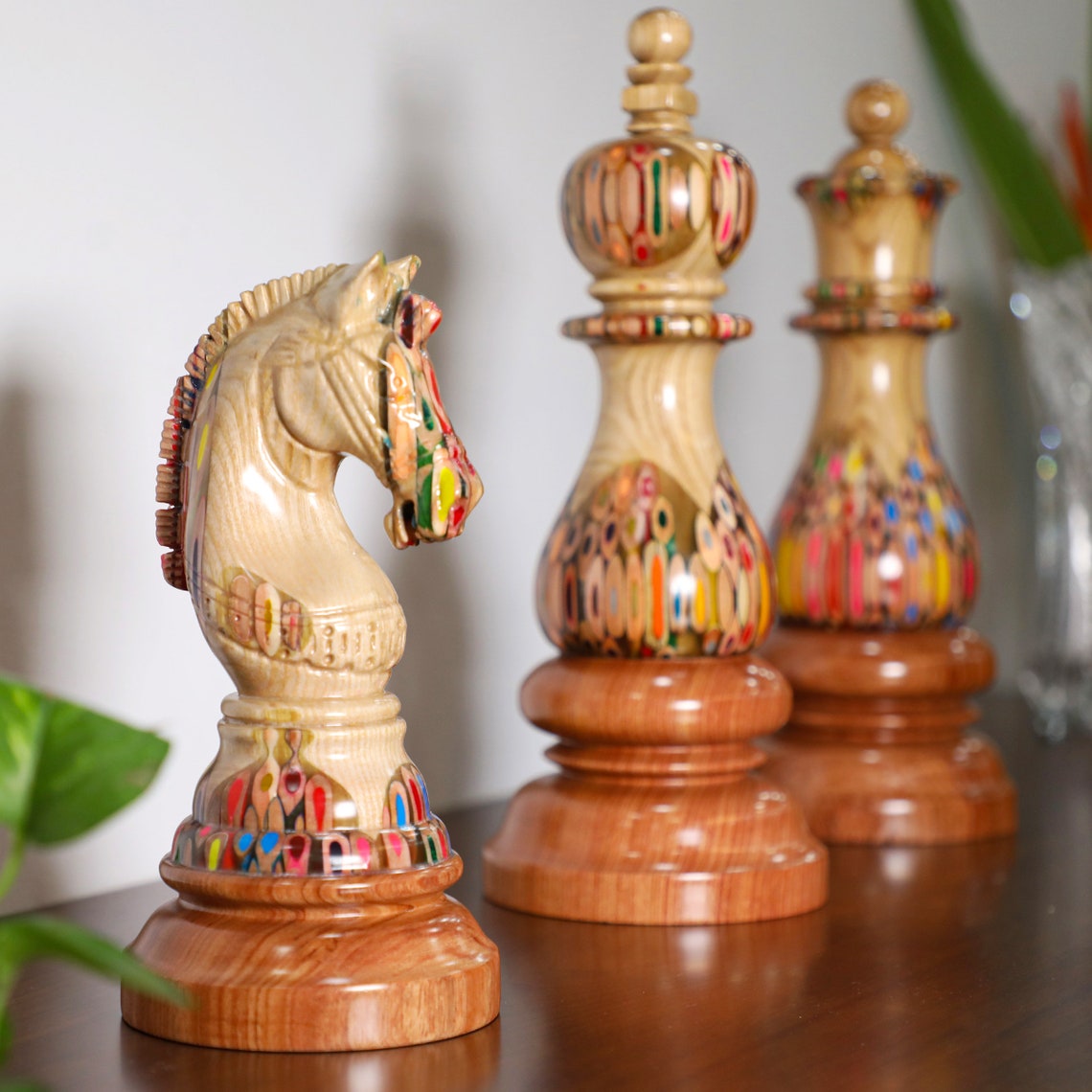Large Ornamental Chess Pieces
