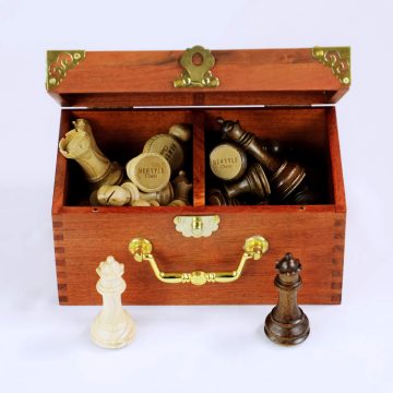 Luxury Copper Wrapped Padauk Chess Box