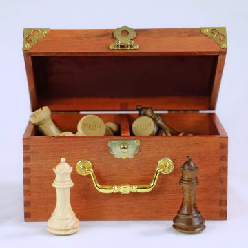 Luxury Copper Wrapped Padauk Chess Box