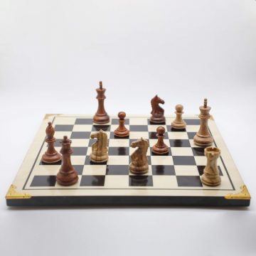 Superior Chess Pieces- White Oak and Padouk Wood