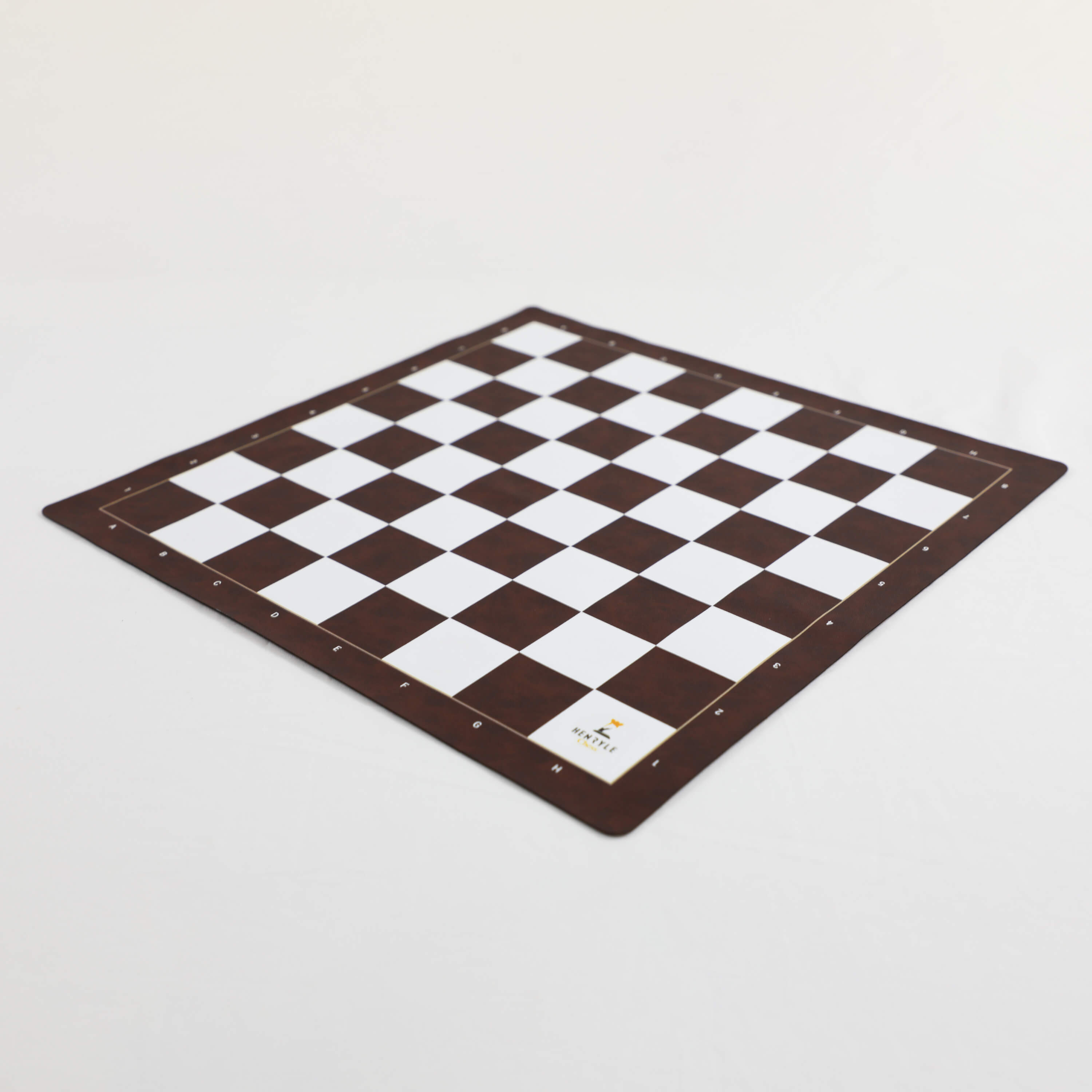 BROWN VINYL TOURNAMENT CHESS BOARD HIGH QUALITY *NEW*