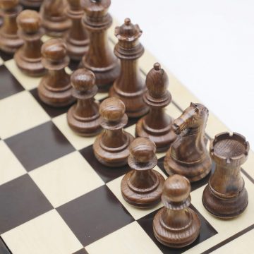 Standard Wooden Chess Pieces - Ash Wood