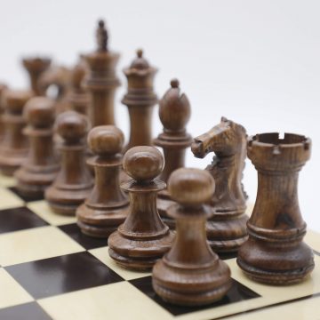 Standard Wooden Chess Pieces - Ash Wood