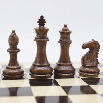 Standard Wooden Chess Pieces - Ash Wood