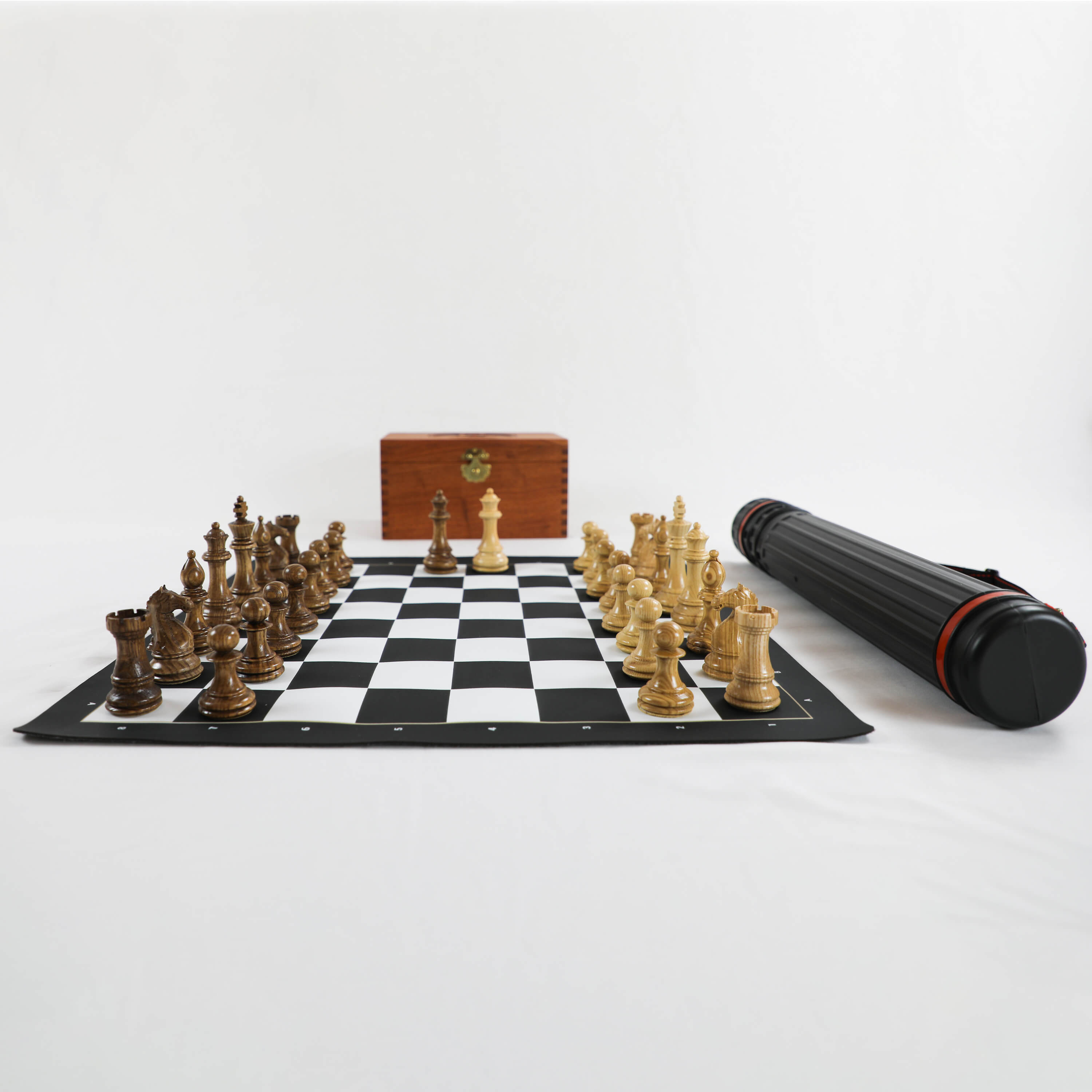 Superior Leather Chess Sets - Black