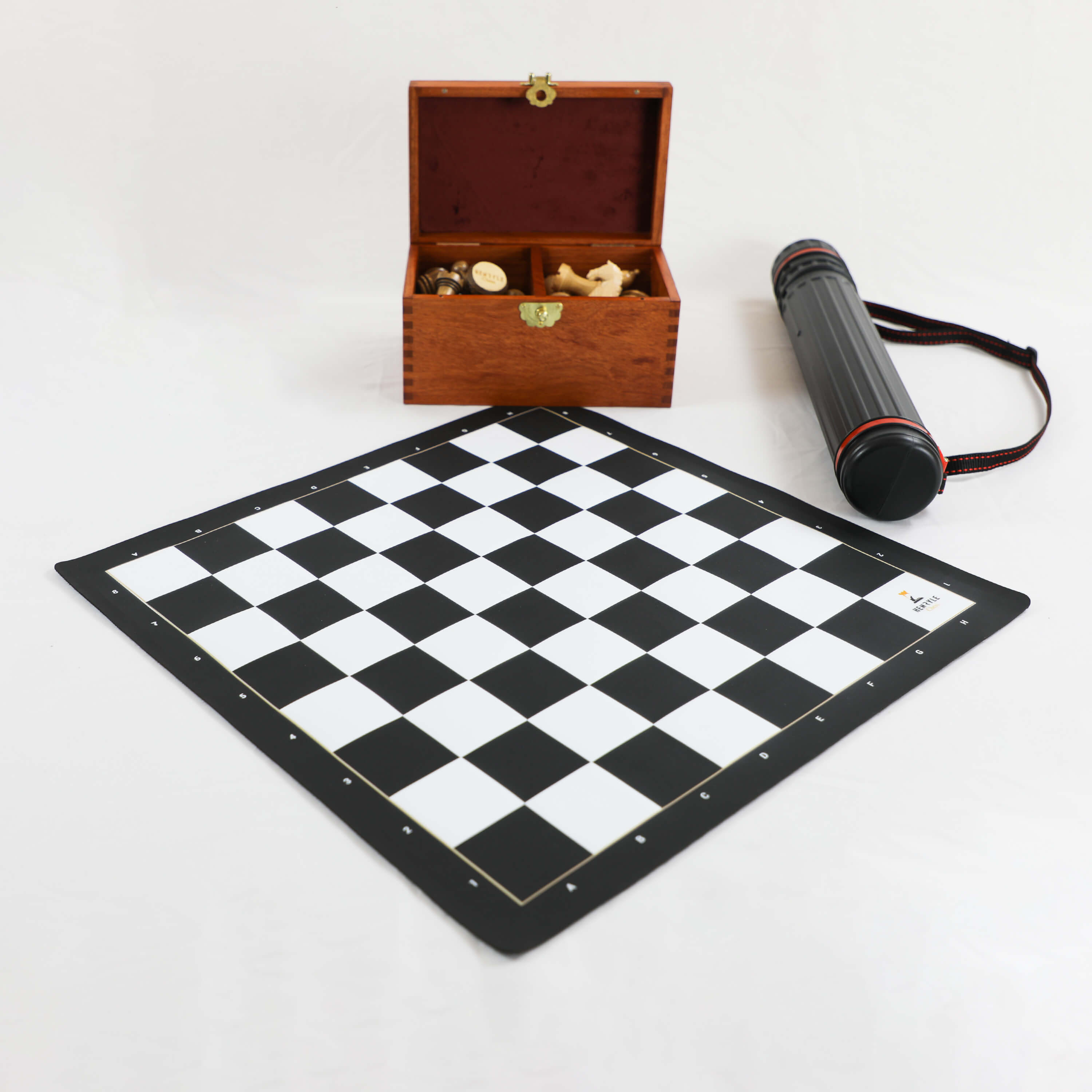 Superior Leather Chess Sets - Black 3