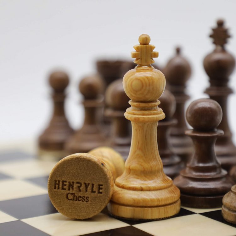 Superior Wood Chess Pieces - Ebony Wood