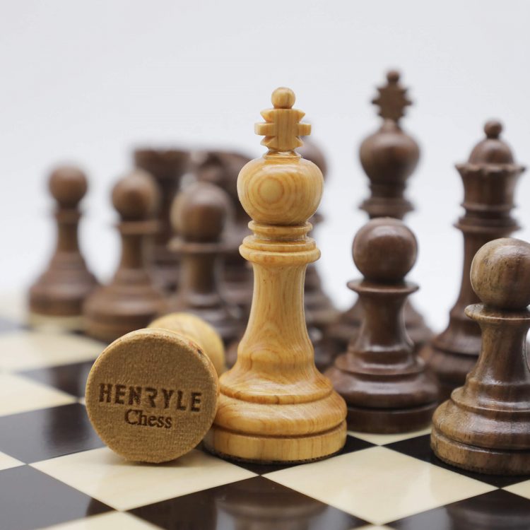 Superior Wood Chess Pieces - Ebony Wood