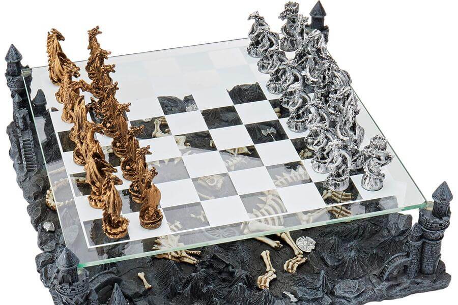 The 3D Dragon Themed Chess Set