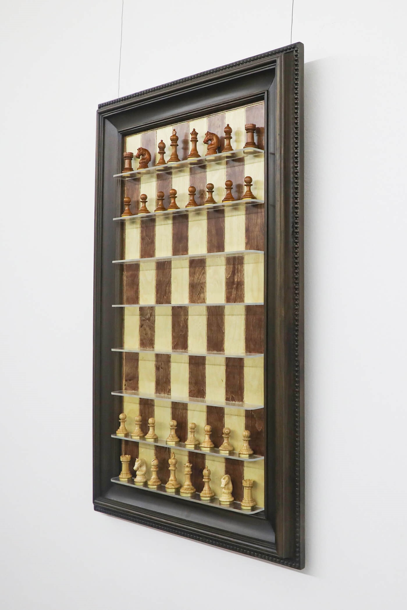 Vertical Wall-Mounted Chess Sets
