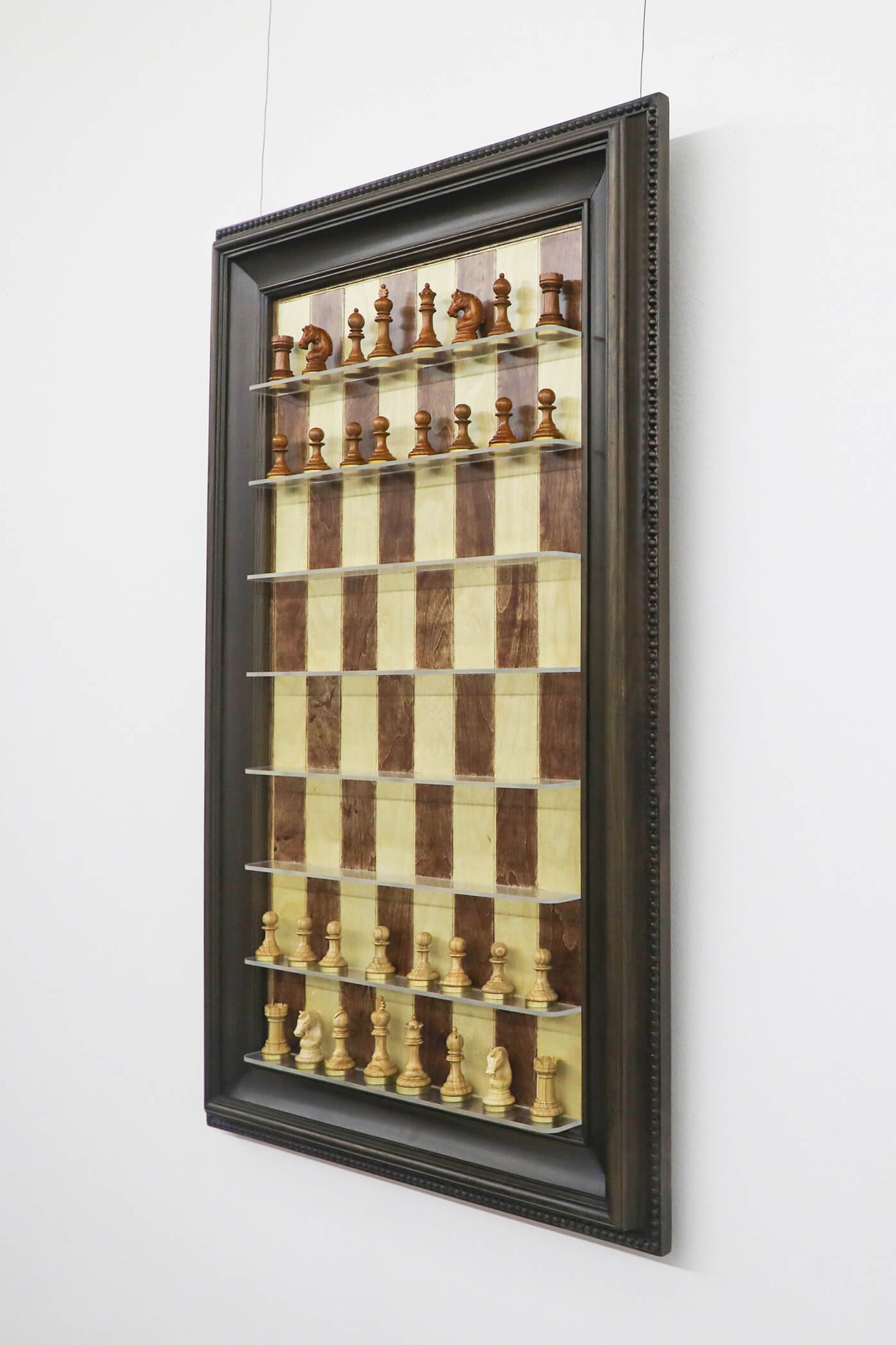 Unique 3D chess set, Modern chess board, Hand crafted chess set, Chess set  with storage, Chess gift