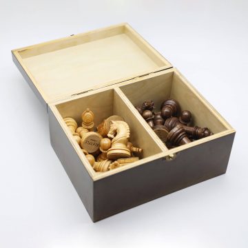Wooden Chess Piece Box