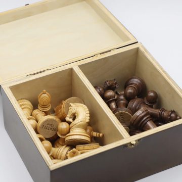 Wooden Chess Piece Box