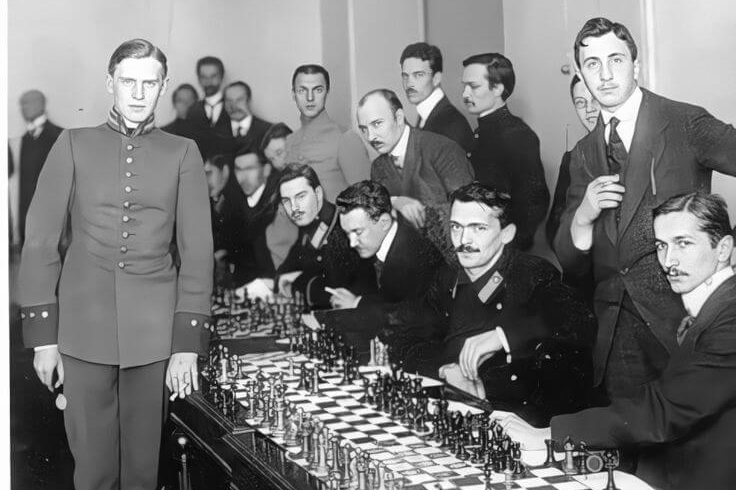 Alexander Alekhine's amazing tactical game 