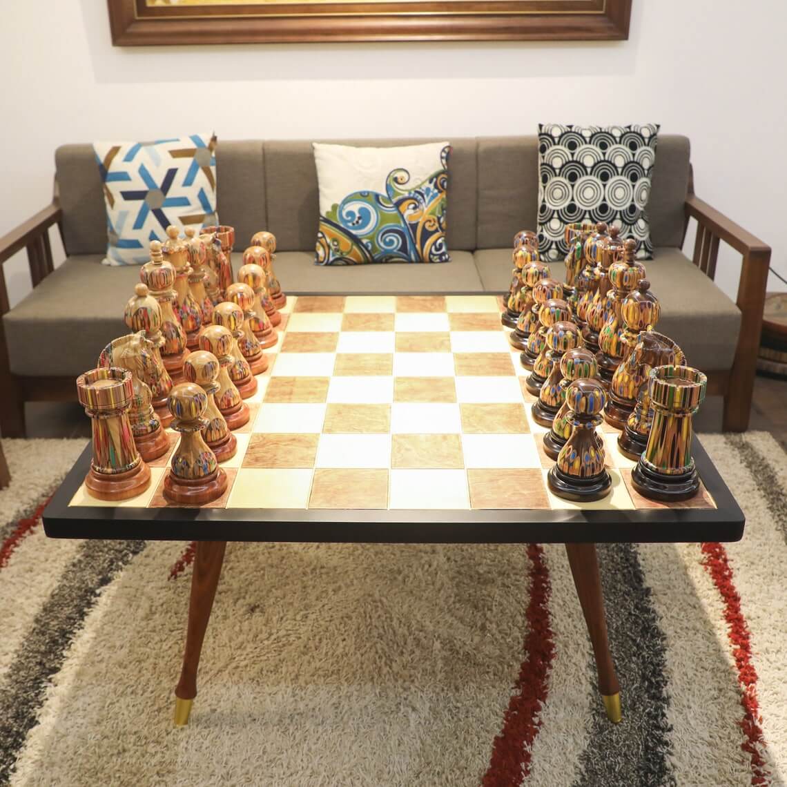 giant chess pieces decoration