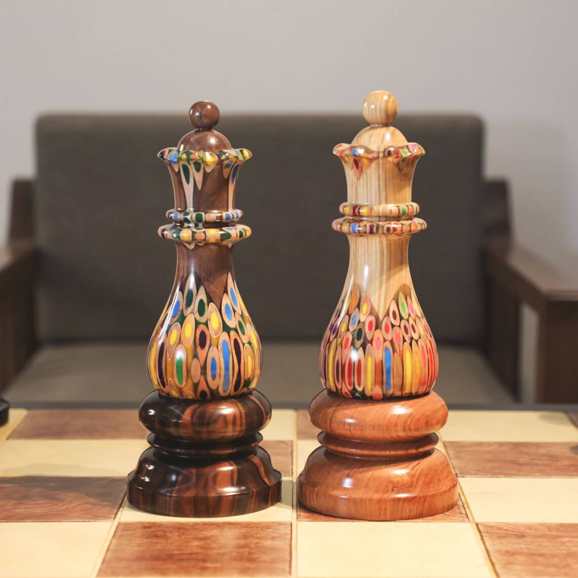 large Queen Chess Piece Decor
