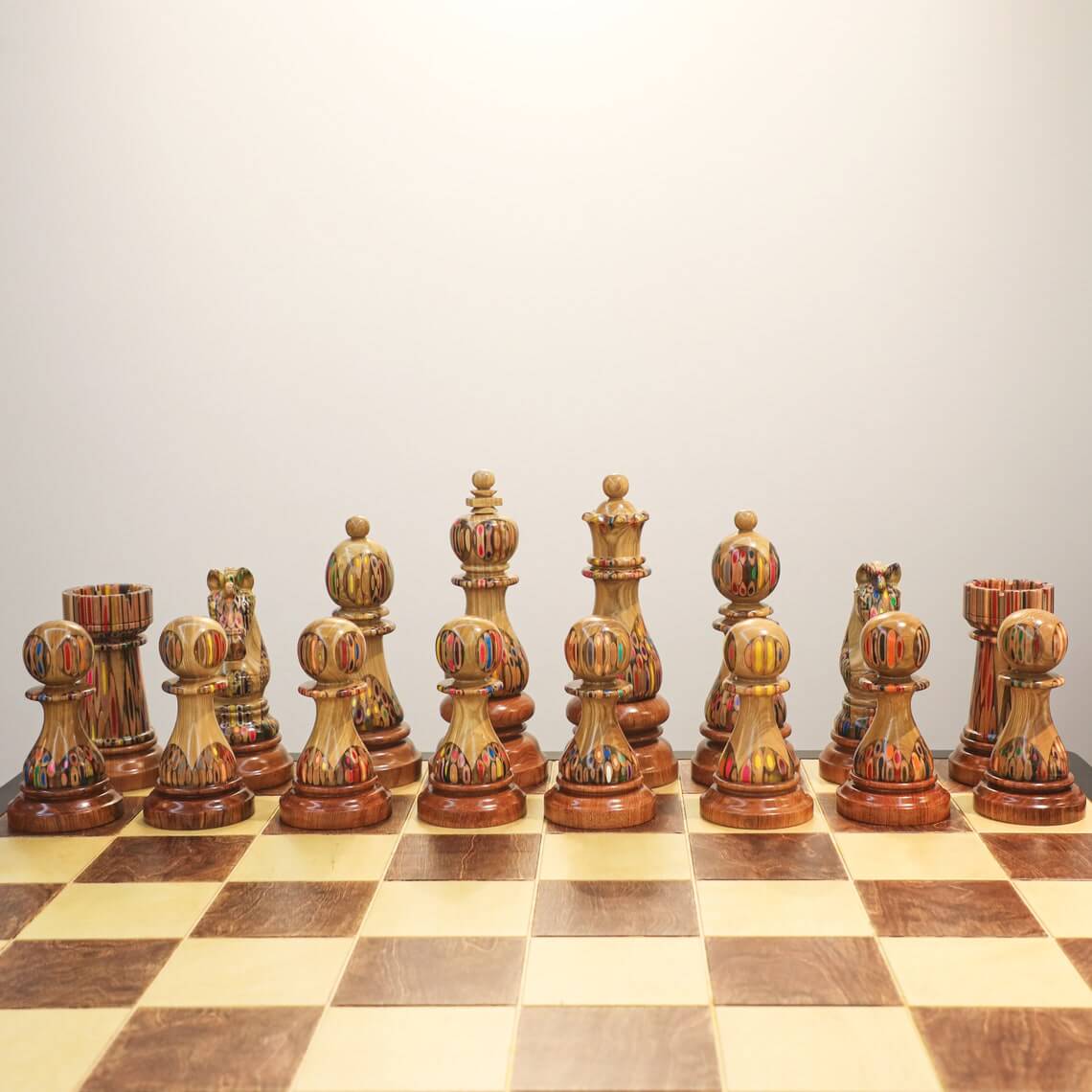 Wooden Pawn Chess Pieces