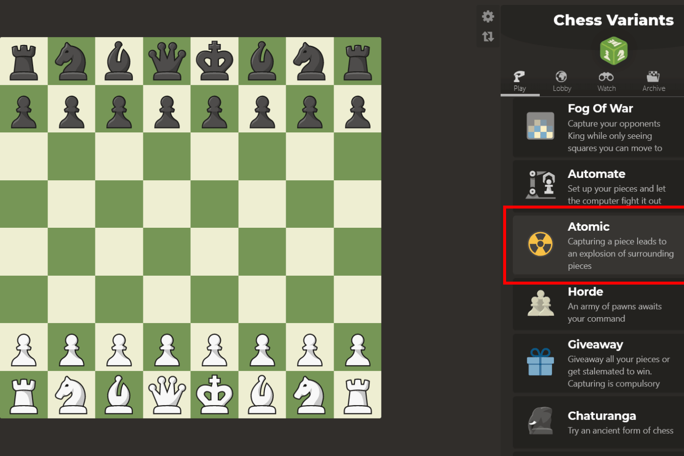Atomic Chess