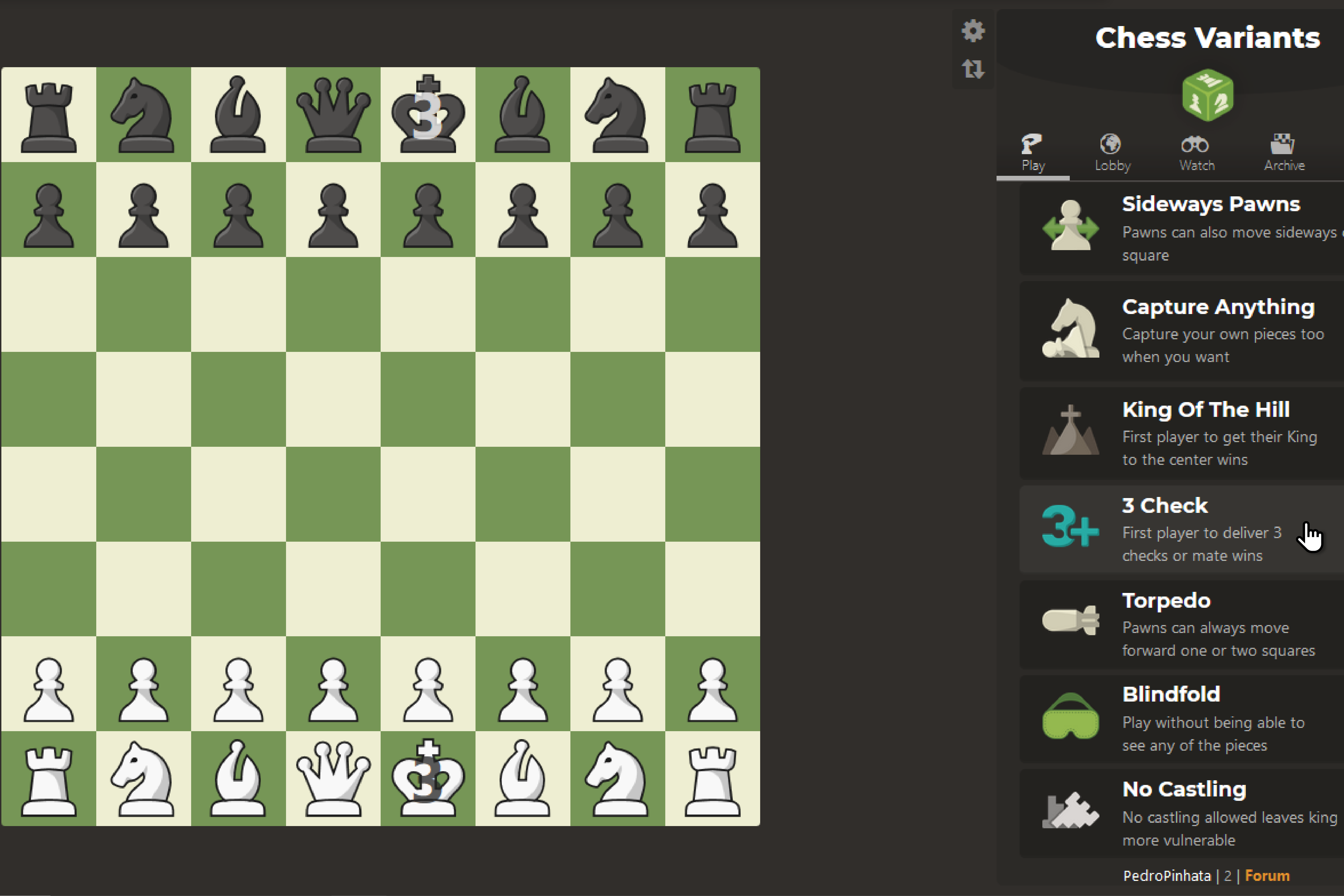 Three-Check Chess